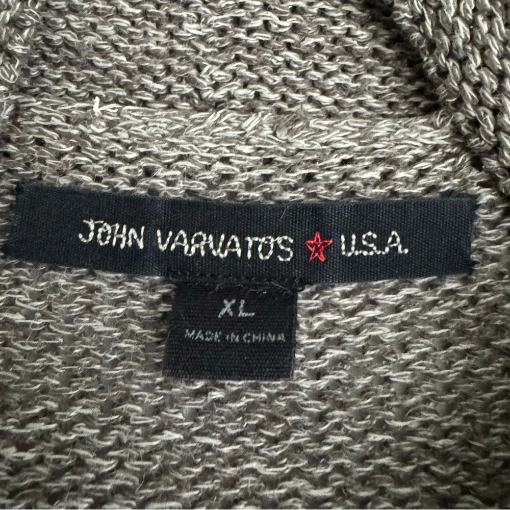John Varvatos Linen Blend 4 Pocket Cardigan Sweater Brown Men's Size XL